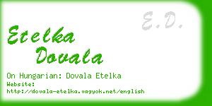 etelka dovala business card